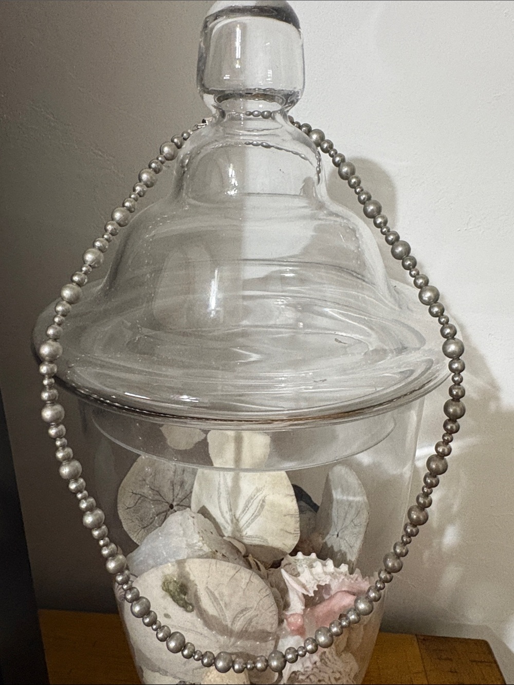 Handmade Navajo silver beaded necklace